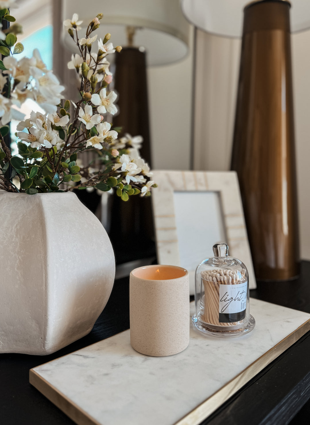 Peach Floral Spray – The Style Edit Collective